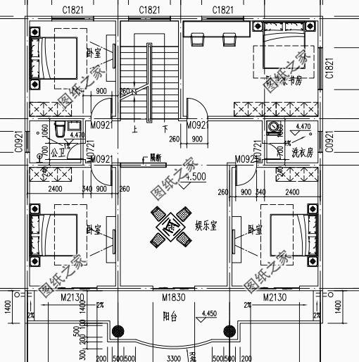 農村別墅平屋頂設計圖，晾曬糧食，屋頂美夢，開個爬梯，樣樣不誤