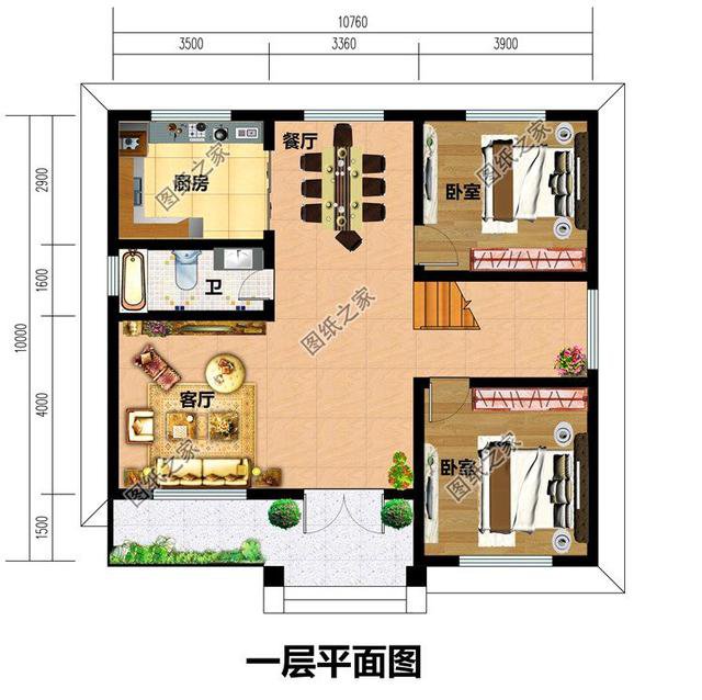 三款10x10自建房圖紙，好看又大方，咱們農村人就是要住得比城里好