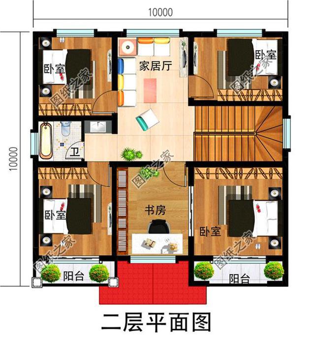 三款10x10自建房圖紙，好看又大方，咱們農村人就是要住得比城里好
