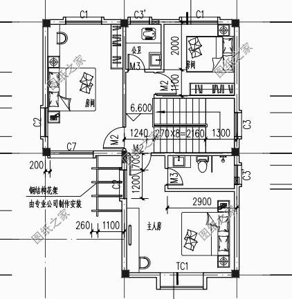 農村帶小院子花園別墅效果圖，不用請設計師，施工隊照著就能建