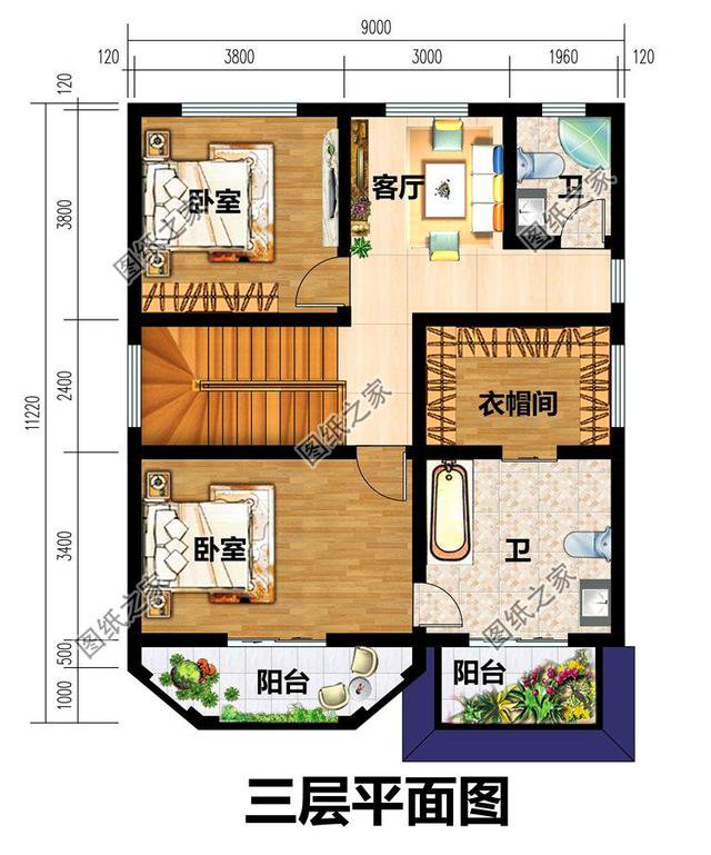 3款一百平方農村建房圖，這三款三層小樓被村里人搶著建，喜歡就收藏