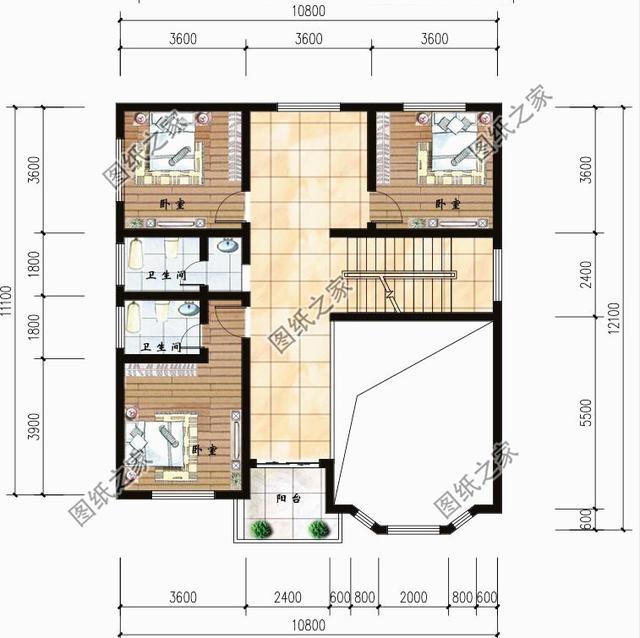 120平自建房設計圖紙，農村自建房推薦，喜歡就收藏吧