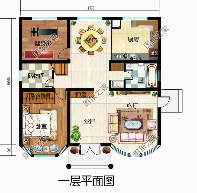 120平自建房設計圖紙，農村自建房推薦，喜歡就收藏吧