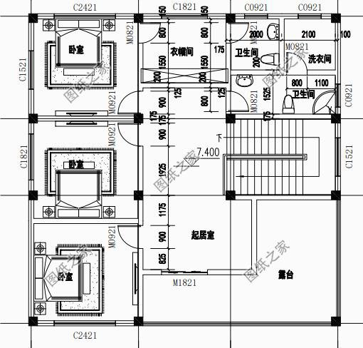農(nóng)村自建房圖片三層，造型簡(jiǎn)單，布局緊湊，施工難度也不高