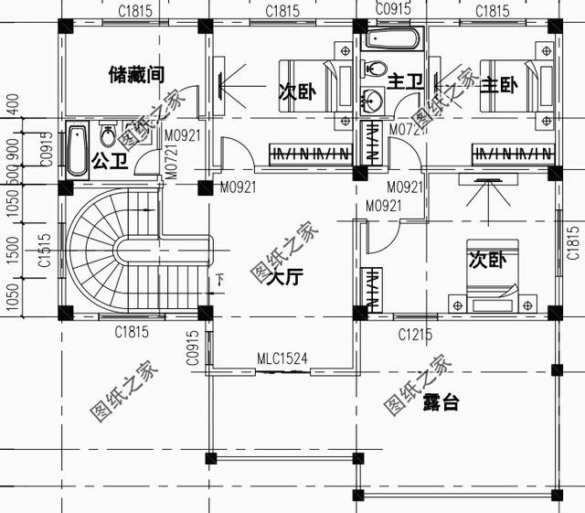 三層別墅住宅農村，外觀和戶型上完美搭配，真的還不錯
