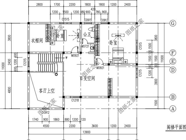 農村一層半小洋樓別墅設計圖，造型簡單大方，一層半也漂亮