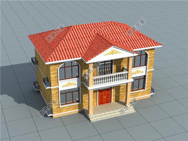 占地100平米農村二層樓設計圖，簡單大氣的戶型，布局沒得挑