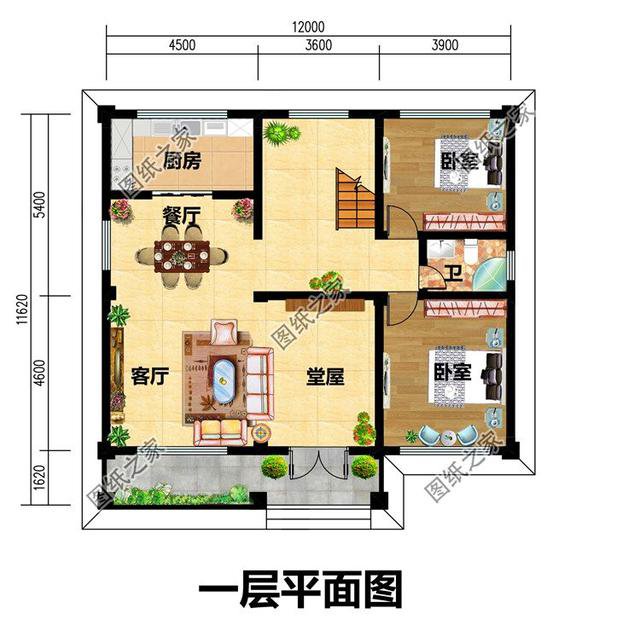 農村兩層樓房設計圖，全部都是實用戶型，建房必備