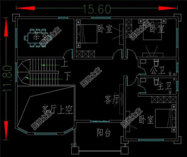 有陽臺四層樓房設(shè)計圖，建一棟在村里倍有面，你值得擁有