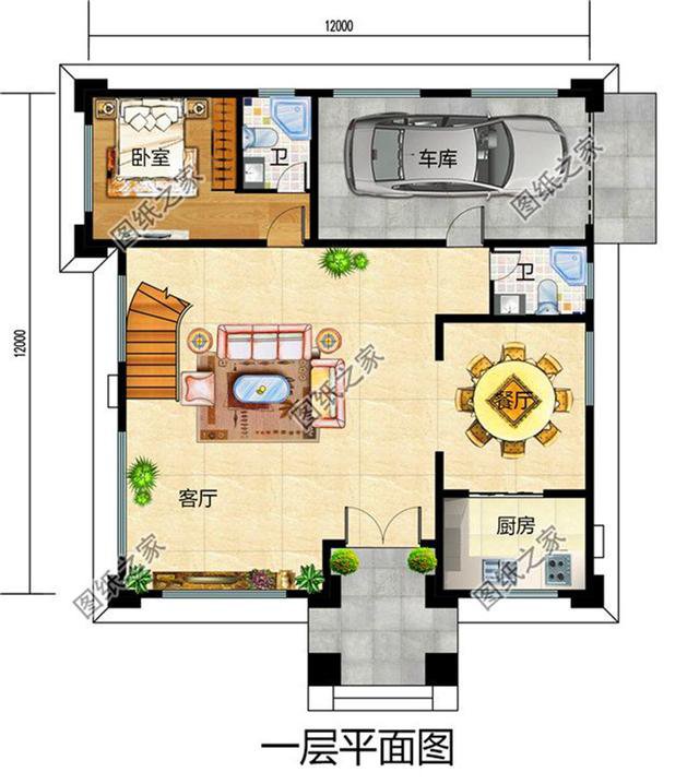 三層半帶露臺別墅圖片，想要大露臺的就這樣設計，洋氣又實用