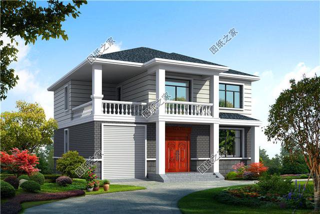 最簡易二層樓設計圖，簡單經濟又美觀，這樣的別墅誰建誰好看