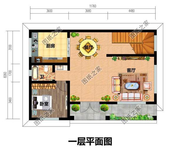 最簡易二層樓設計圖，簡單經濟又美觀，這樣的別墅誰建誰好看