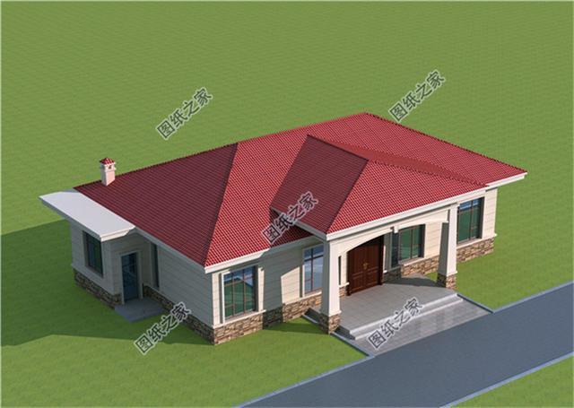 最美一層別墅設計圖，我覺得第一套最美，簡直就是農村養老房的首選