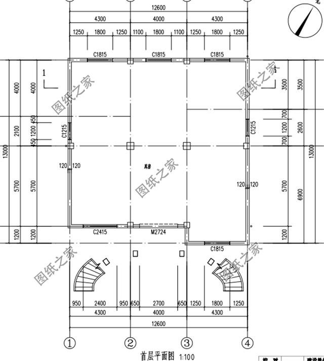 三層半農村別墅外觀圖，簡約大氣，功能豐富，這才是真正的別墅