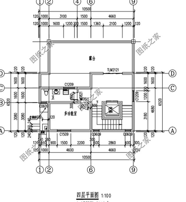 三層半農村別墅外觀圖，簡約大氣，功能豐富，這才是真正的別墅