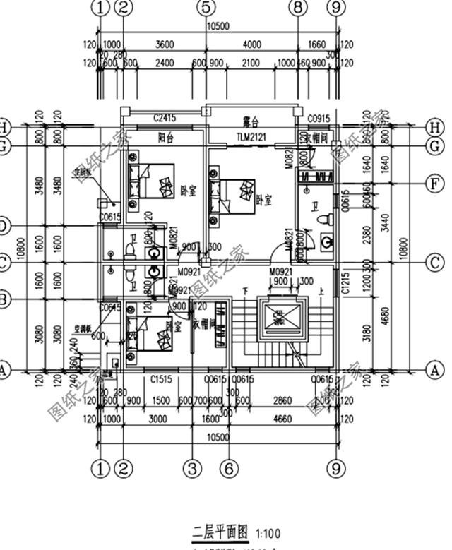 三層半農村別墅外觀圖，簡約大氣，功能豐富，這才是真正的別墅