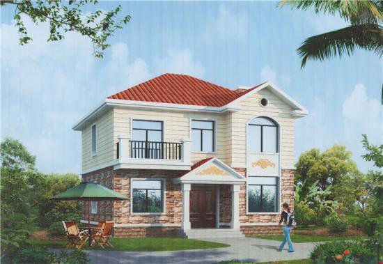 二層100平方自建房設計圖，實用又精致，在老家有一個這樣的房子多好