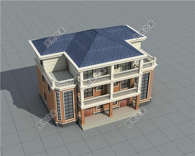 漂亮的農村自建雙拼別墅效果圖，外觀大氣，兄弟更和睦