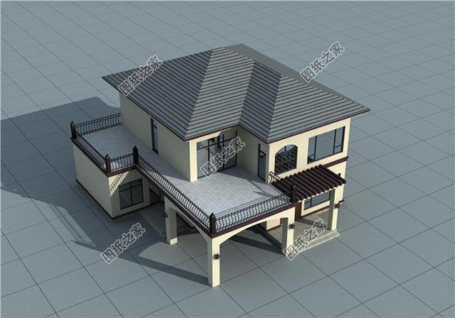 三款二層房屋平面圖，戶型方正，占地面積不大不小