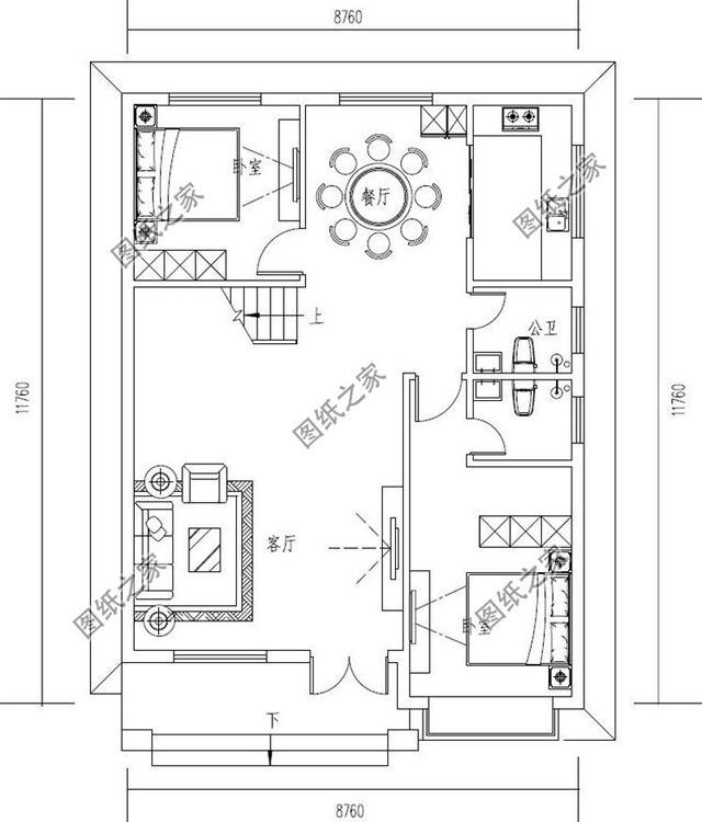三層三間農(nóng)村房子圖紙，實用上檔次，建好后村里人都羨慕