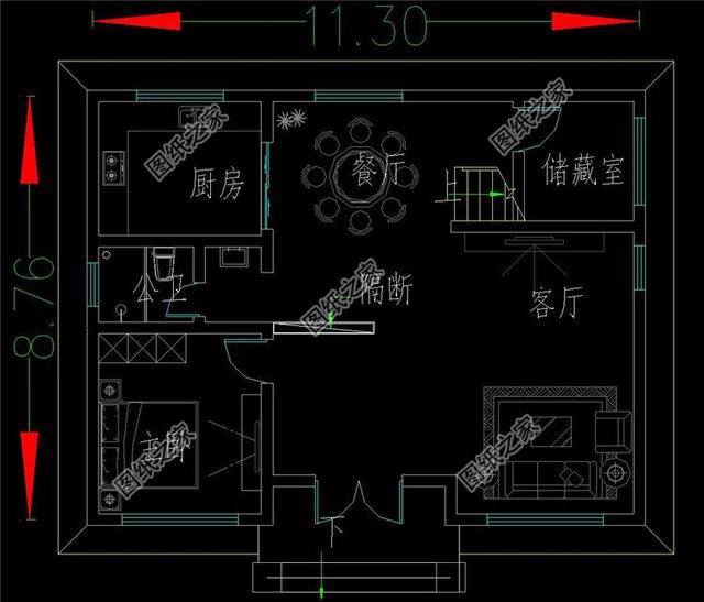 中式仿古農村房屋設計圖，沉穩大氣有意境，讓你在村里無法低調