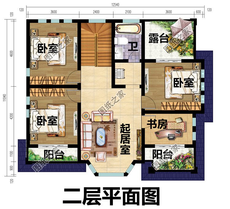 現代二層別墅房屋設計圖