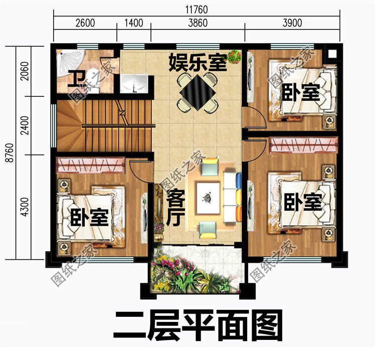 歐式新農村自建三層建筑施工設計圖