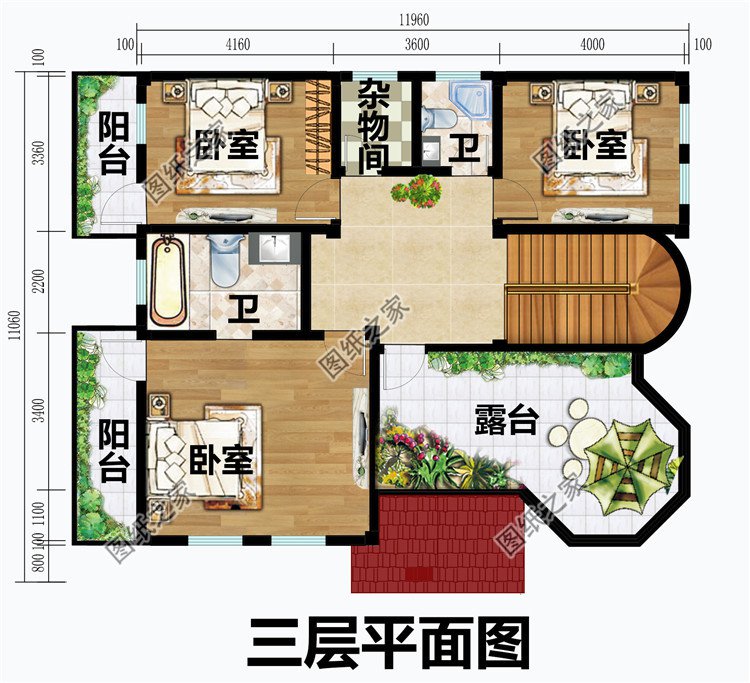 2020年最新三層房屋設計圖紙