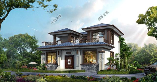 農村最好看兩層樓圖，精美實用，南北方都能建