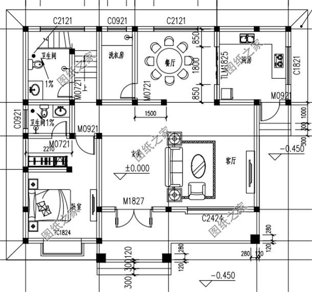 一百一十平方米的自建房設計圖，戶型特別接地氣，你猜蓋好多少