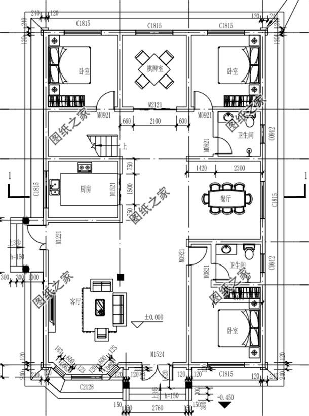 農村新款二層房屋設計圖，每天進進出出，怎么著也得認真挑一下吧