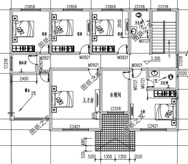 農村新款二層房屋設計圖，每天進進出出，怎么著也得認真挑一下吧
