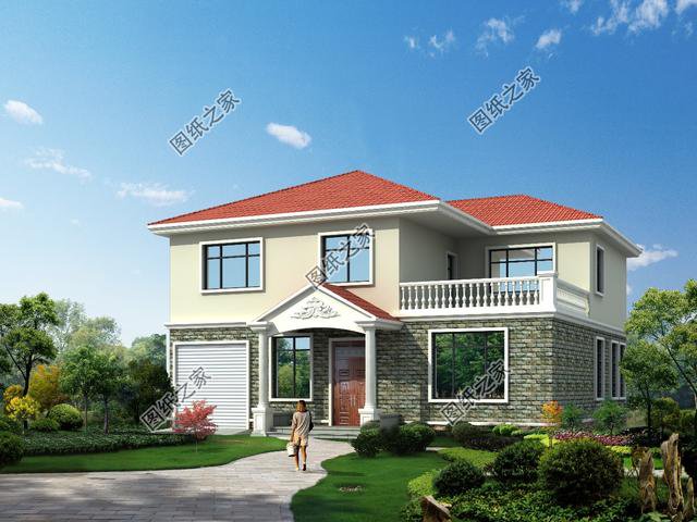農村簡單大氣最新房子款式，蓋個二層樓房怎么樣，3套戶型隨你挑