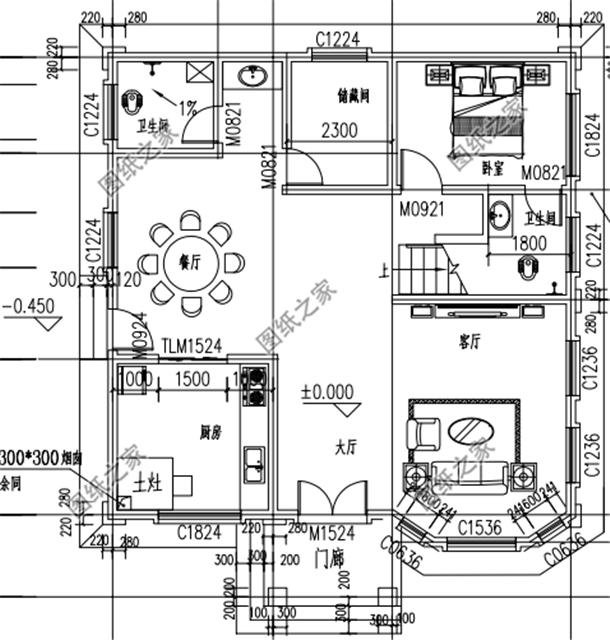 農(nóng)村120平米普通建房設(shè)計(jì)圖，簡(jiǎn)約大氣，有建房需求的朋友快收藏