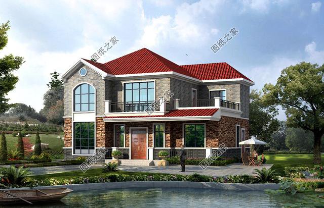 農村四間宅基地蓋房設計圖，美觀大方包你滿意，蓋好引全村注目