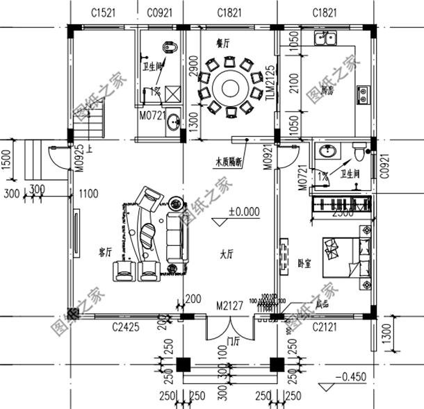 農村簡單二層別墅圖，效果圖和平面圖都有，最新推薦