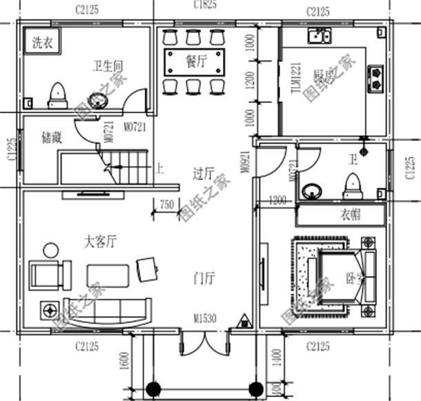 農村自建房三層樓外觀效果圖，大氣內部布局都無可挑剔