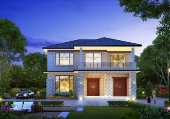 帶獨立堂屋的農村自建房設計，二層別墅設計方案圖