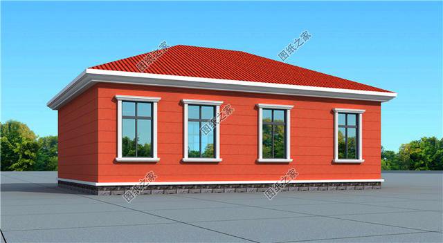 農村一層自建房圖片，三套戶型圖，養老別墅就該這樣建