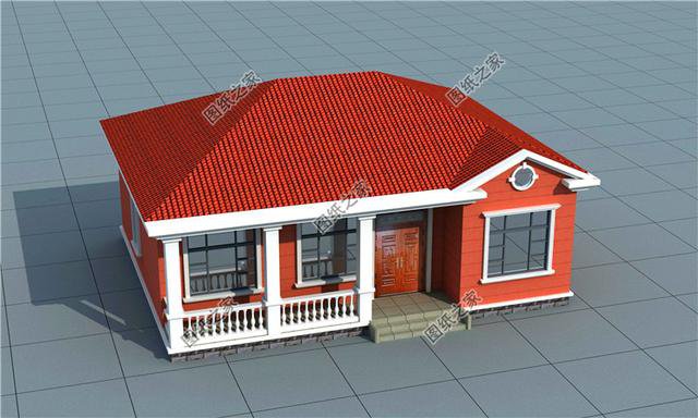 農村一層自建房圖片，三套戶型圖，養老別墅就該這樣建