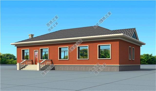 農村一層自建房圖片，三套戶型圖，養老別墅就該這樣建