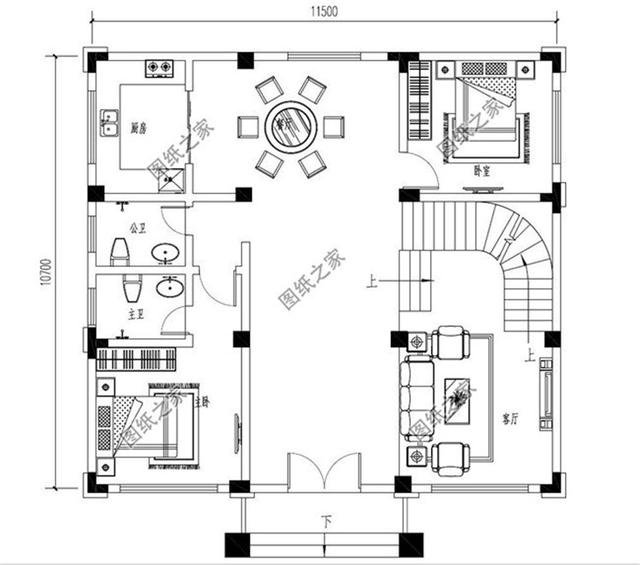 農村簡單普通三層樓房設計圖，建好了村里人都直夸好看