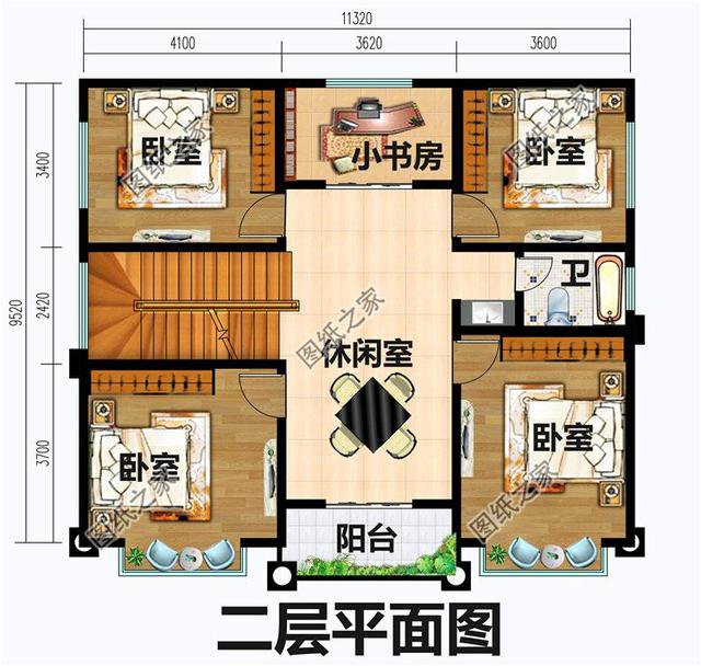 農村二層半小戶型別墅設計圖，村里建一棟，鄰居看了都羨慕