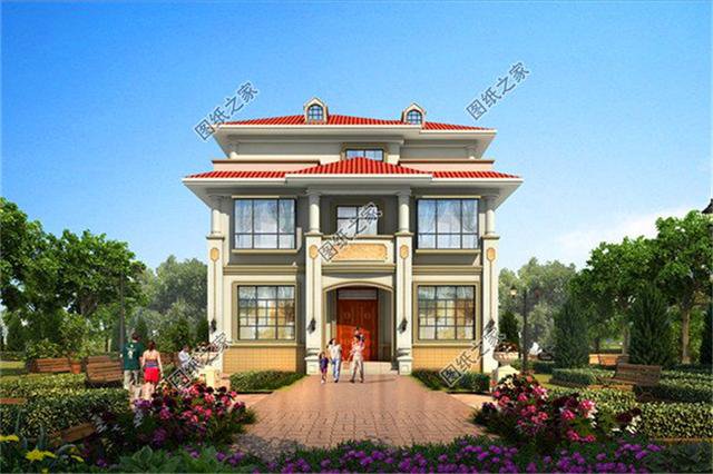 農村二層半小戶型別墅設計圖，村里建一棟，鄰居看了都羨慕