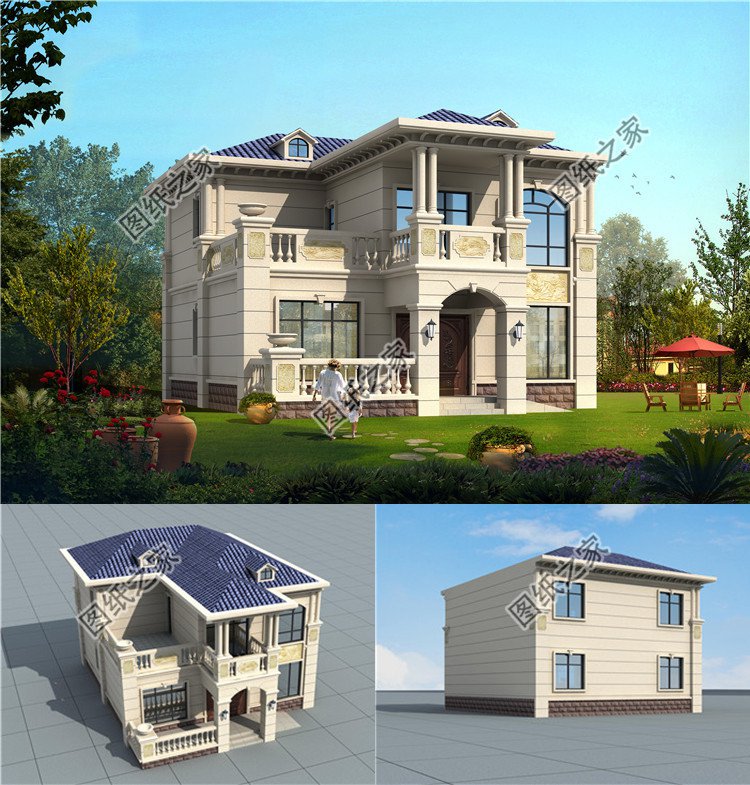 二層歐式別墅設(shè)計圖效果圖