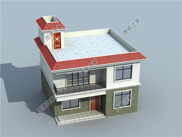 農村90平米二層樓房設計圖，小巧精致，簡單容易建