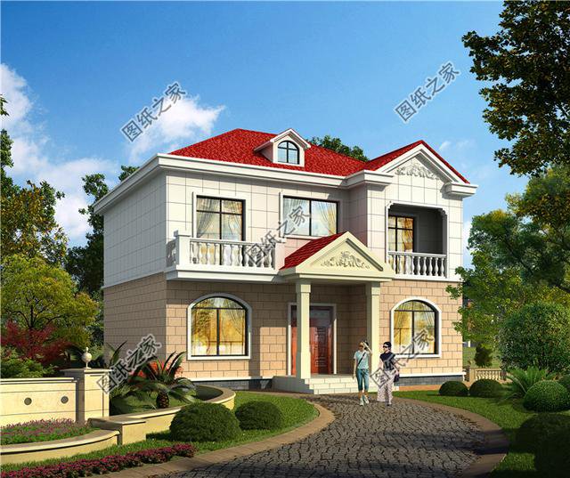 農村20萬二層樓房圖片戶型圖，造價經濟住著舒適，第三套最襯我心意