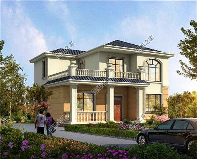 農村20萬二層樓房圖片戶型圖，造價經濟住著舒適，第三套最襯我心意