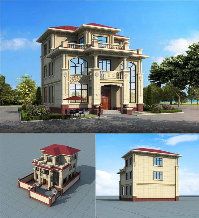 最新款的二層半小洋房設計效果圖，漂亮實用，蓋好后全家都滿意