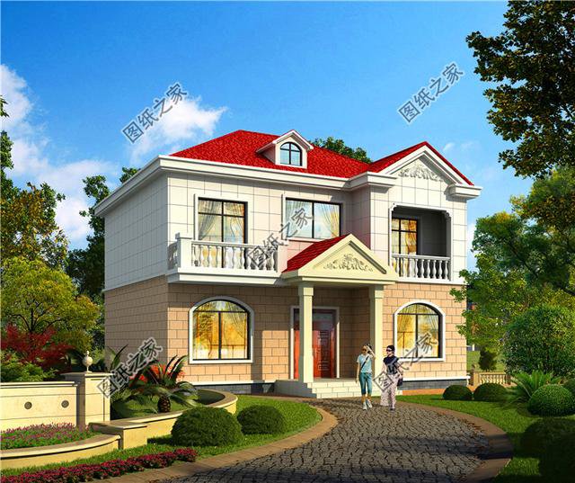 三款15萬左右的農村別墅外觀圖，在農村很流行，不知道大家喜歡這款戶型嗎